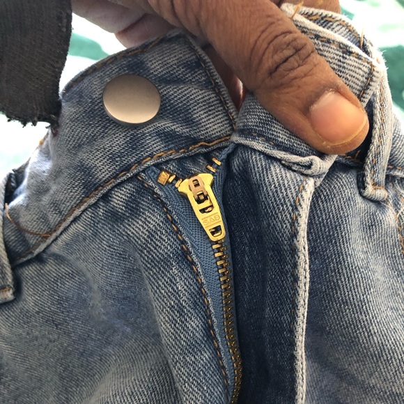 Cute wide leg high waist denim capris - Picture 5 of 16